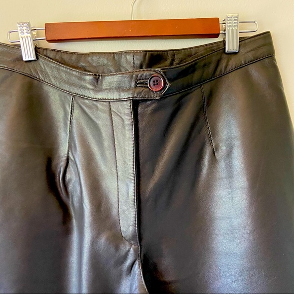 Vintage Bod & Christensen Leather Pants Size 14 - Picture 2 of 8